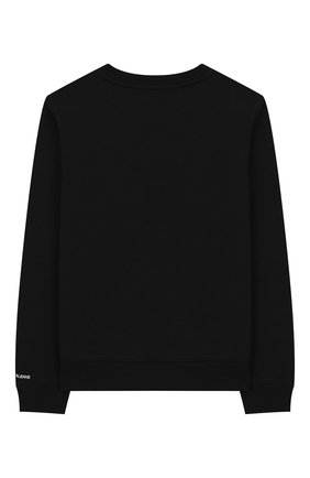 Детский хлопковый свитшот CALVIN KLEIN JEANS черного цвета по цене 6100 руб., арт. IU0IU00112 | Фото 2 Детский хлопковый свитшот CALVIN KLEIN JEANS черного цвета, арт. IU0IU00112 | Фото 2