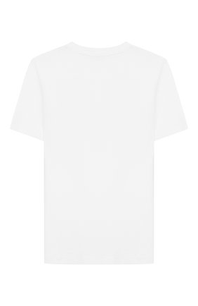 Детская хлопковая футболка CALVIN KLEIN JEANS белого цвета по цене 2600 руб., арт. IU0IU00113 | Фото 2 Детская хлопковая футболка CALVIN KLEIN JEANS белого цвета, арт. IU0IU00113 | Фото 2
