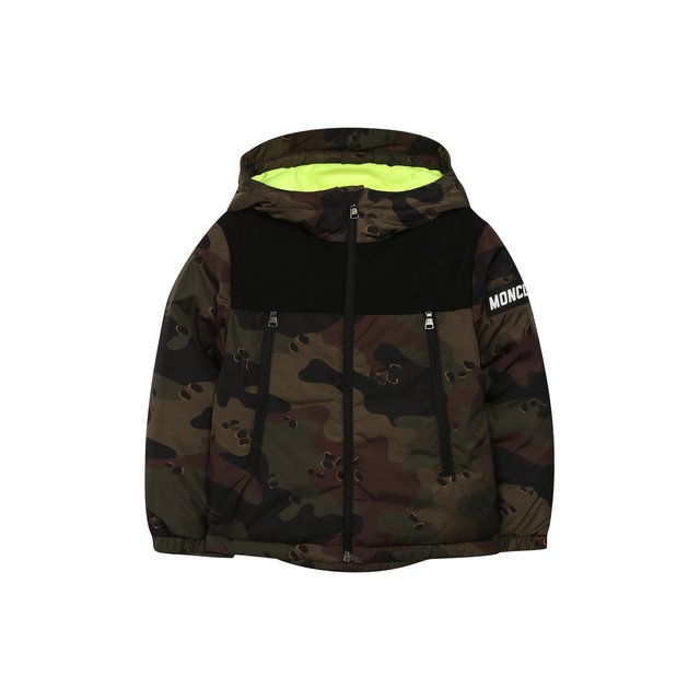 Пуховая куртка с капюшоном Moncler Enfant E2-954-41324-85-C0298/4-6A