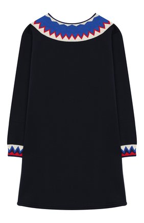 Детское хлопковое платье SONIA RYKIEL ENFANT синего цвета по цене 11800 руб., арт. 19W1DR25 | Фото 2 Детское хлопковое платье SONIA RYKIEL ENFANT синего цвета, арт. 19W1DR25 | Фото 2
