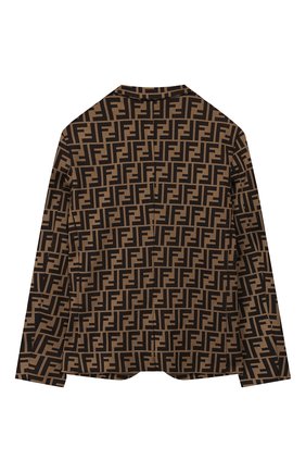Детский пиджак FENDI коричневого цвета по цене 55600 руб., арт. JMA137/A6A6/10A-12+ | Фото 2 Детский пиджак FENDI коричневого цвета, арт. JMA137/A6A6/10A-12+ | Фото 2
