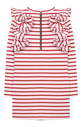 Детское хлопковое платье BALMAIN красного цвета по цене 38250 руб., арт. 6L1040/LA840/12-16 | Фото 2 Детское хлопковое платье BALMAIN красного цвета, арт. 6L1040/LA840/12-16 | Фото 2 (Материал внешний: Хлопок; Рукава: Длинные; Случай: Повседневный; Девочки Кросс-КТ: Платье-одежда; Статус проверки: Проверена категория)