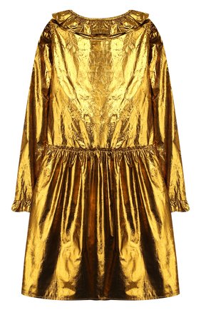 Детское платье STELLA MCCARTNEY золотого цвета по цене 12900 руб., арт. 566728/SNK91 | Фото 2 Детское платье STELLA MCCARTNEY золотого цвета, арт. 566728/SNK91 | Фото 2 (Материал внешний: Синтетический материал, Шелк; Материал подклада: Вискоза; Статус проверки: Проверена категория; Рукава: Длинные; Принт: Без принта; Девочки Кросс-КТ: Платье-одежда; Случай: Вечерний; Ростовка одежда: 8 лет | 128 см, 10 - 11 лет | 140 - 146см, 13 - 15 лет | 158 см, 16 лет | 164 см, 2 года | 92 см, 3 года | 98 см, 4 года | 104 см, 5 лет | 110 см, 6 лет | 116 см)