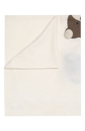 Детского одеяло из шерсти и кашемира BABY T белого цвета, арт. 19AI052C0 | Фото 1 (Статус проверки: Проверена категория; Материал: Шерсть, Текстиль)