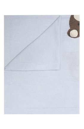 Детского одеяло из шерсти и кашемира BABY T голубого цвета, арт. 19AI052C0 | Фото 1 (Материал: Шерсть, Текстиль; Статус проверки: Проверено, Проверена категория)