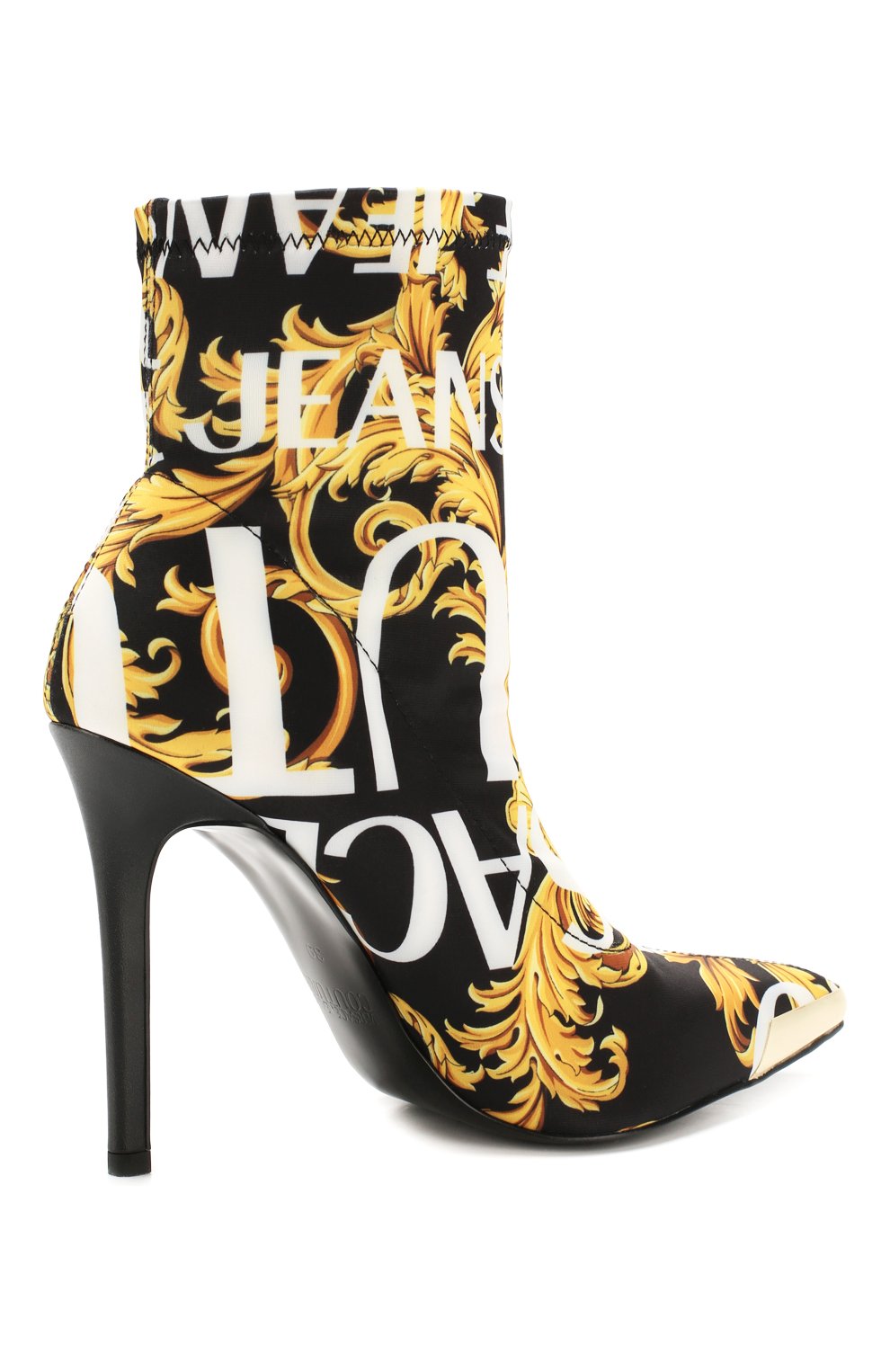 Женские черные текстильные ботильоны VERSACE JEANS COUTURE — купить за  24150 руб. в интернет-магазине ЦУМ, арт. E0VUBS03-LINEA F0ND0 CHRISTY DIS.  3/71158