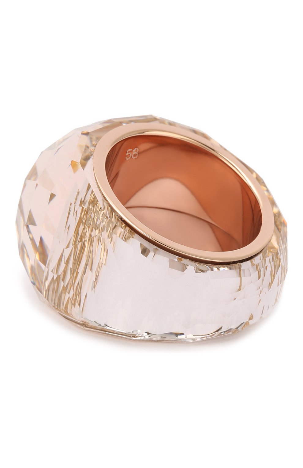 Женское кольцо nirvana SWAROVSKI бежевого цвета, арт. 5474378 | Фото 2 (Статус проверки: Проверено, Проверена категория; Материал: Металл)