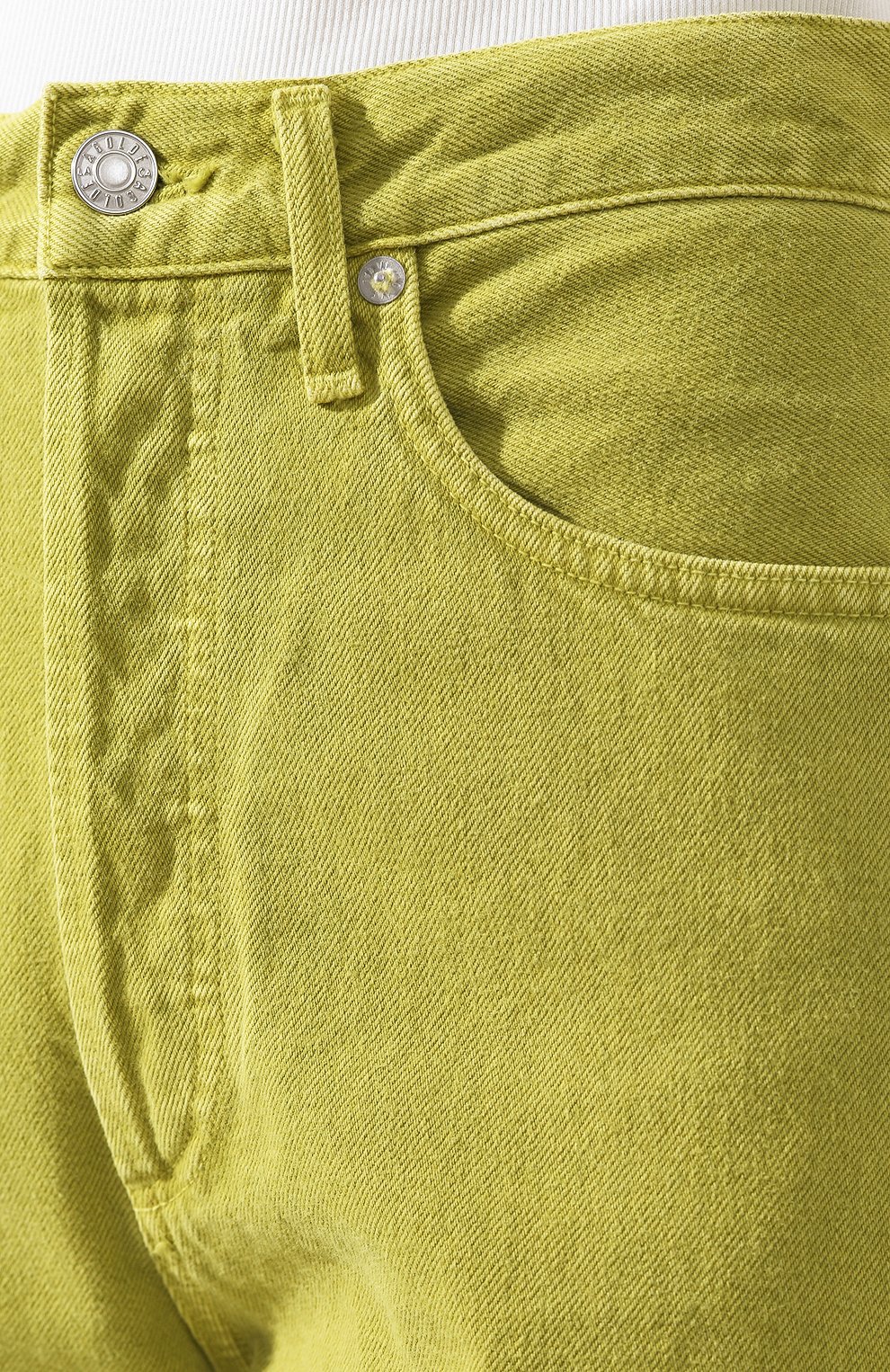 Женские джинсы AGOLDE зеленого цвета, арт. A069-1183 | Фото 5 (Кросс-КТ: Деним; Длина (брюки, джинсы): Стандартные; Материал внешний: Хлопок, Деним; Статус проверки: Проверена категория)