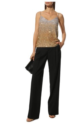 Женская шелковый топ DRIES VAN NOTEN золотого цвета по цене 112000 руб., арт. 192-10721-8383 | Фото 2 Женская шелковый топ DRIES VAN NOTEN золотого цвета, арт. 192-10721-8383 | Фото 2