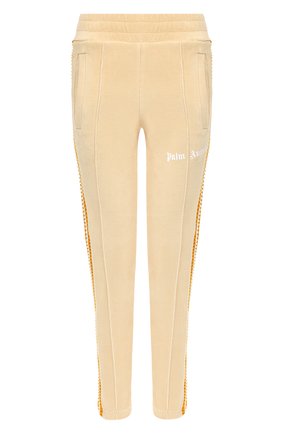 Женские хлопковые брюки PALM ANGELS бежевого цвета по цене 35900 руб., арт. PMCA023F194690074701/W | Фото 1 Женские хлопковые брюки PALM ANGELS бежевого цвета, арт. PMCA023F194690074701/W | Фото 1