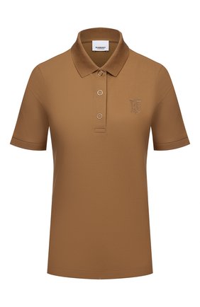 Женское хлопковое поло BURBERRY бежевого цвета по цене 26100 руб., арт. 8015210 | Фото 1 Женское хлопковое поло BURBERRY бежевого цвета, арт. 8015210 | Фото 1