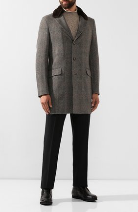 Мужские ботинки из кожи крокодила KITON черного цвета по цене 319000 руб., арт. USSFLYN00102/CNIL | Фото 2 Мужские ботинки из кожи крокодила KITON черного цвета, арт. USSFLYN00102/CNIL | Фото 2