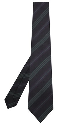 Мужской шелковый галстук KITON темно-зеленого цвета, арт. UCRVKLC09F86 | Фото 2 (Статус проверки: Проверена категория; Материал: Шелк, Текстиль; Принт: С принтом)