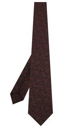 Мужской галстук из смеси шелка и шерсти KITON бордового цвета, арт. UCRVKLC08F60 | Фото 2 (Материал: Шерсть, Текстиль, Шелк; Принт: С принтом; Статус проверки: Проверена категория)