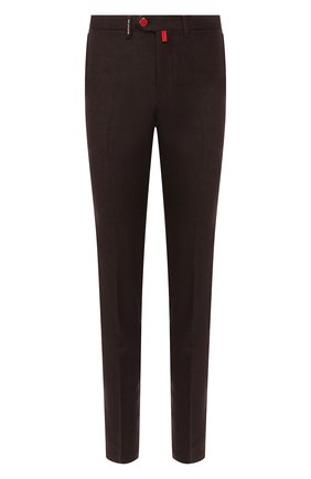 Мужской шерстяные брюки KITON коричневого цвета по цене 93450 руб., арт. UFPP79K01S28 | Фото 1 Мужской шерстяные брюки KITON коричневого цвета, арт. UFPP79K01S28 | Фото 1