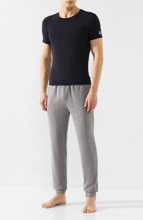 Мужские футболка ERMENEGILDO ZEGNA темно-синего цвета по цене 5995 руб., арт. N3M200850 | Фото 2 Мужские футболка ERMENEGILDO ZEGNA темно-синего цвета, арт. N3M200850 | Фото 2