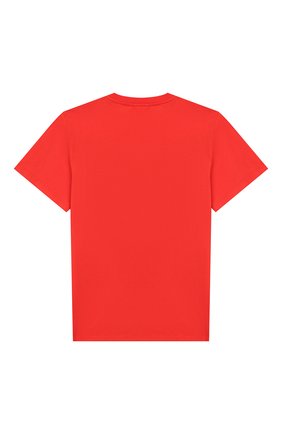 Детская хлопковая футболка STELLA MCCARTNEY красного цвета по цене 2915 руб., арт. 566407/SNJ40 | Фото 2 Детская хлопковая футболка STELLA MCCARTNEY красного цвета, арт. 566407/SNJ40 | Фото 2