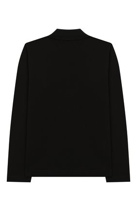 Детское хлопковое поло LANVIN черного цвета по цене 14400 руб., арт. 4L8101/LX270/10-14 | Фото 2 Детское хлопковое поло LANVIN черного цвета, арт. 4L8101/LX270/10-14 | Фото 2