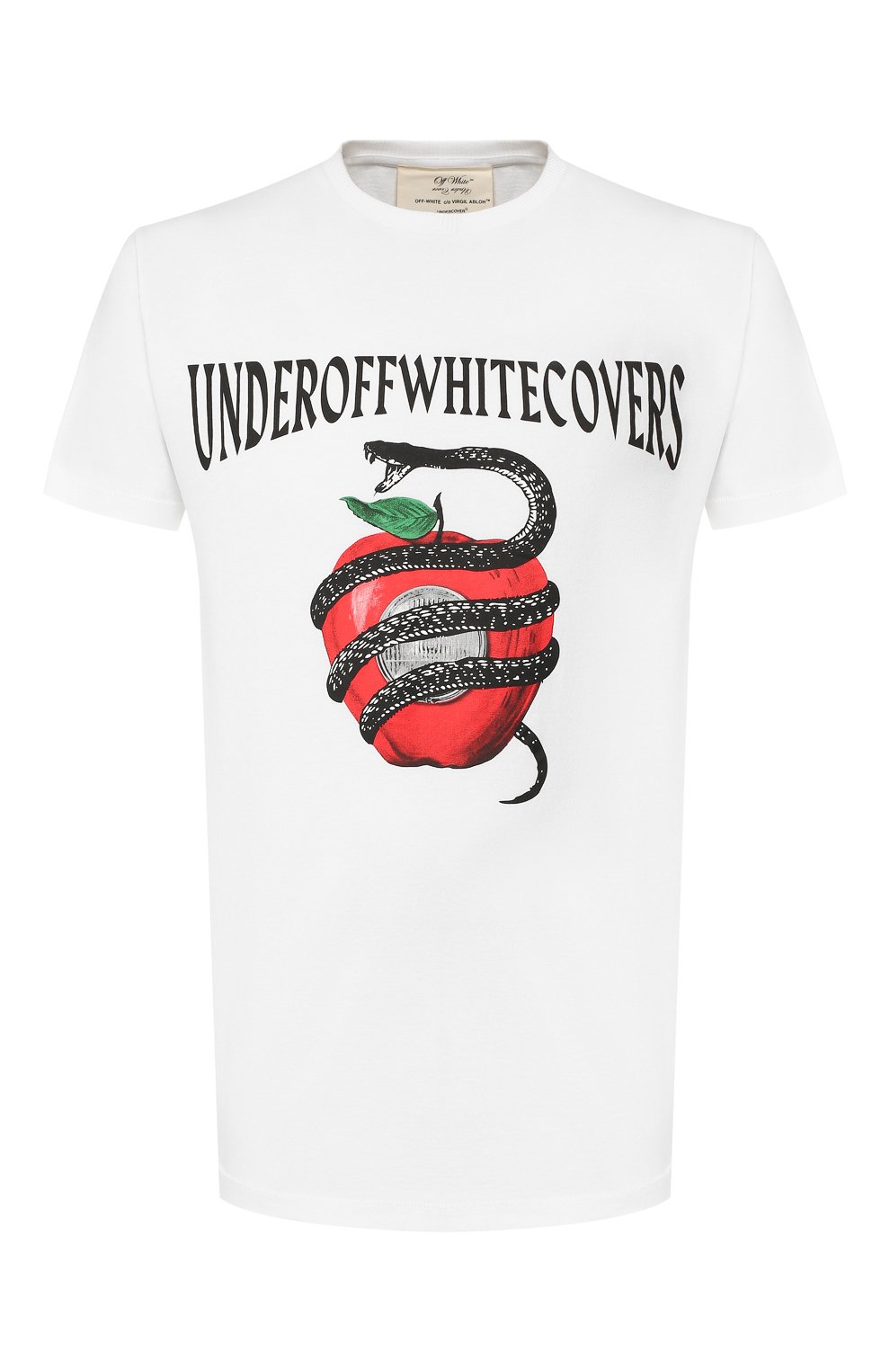 Мужская белая хлопковая футболка off-white x undercover OFF-WHITE — купить за 18450 руб. в интернет-магазине ЦУМ, арт. 0MAA027G198770120188