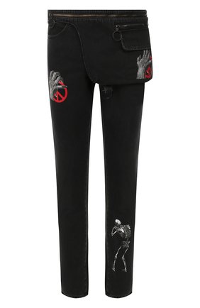 Джинсы с поясной сумкой Off-White X Undercover | Фото №1 Джинсы с поясной сумкой Off-White X Undercover | Фото №1