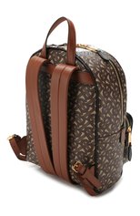Женский рюкзак tb BURBERRY коричневого цвета, арт. 8019346 | Фото 3 (Размер: medium; Материал: Экокожа; Стили: Кэжуэл)