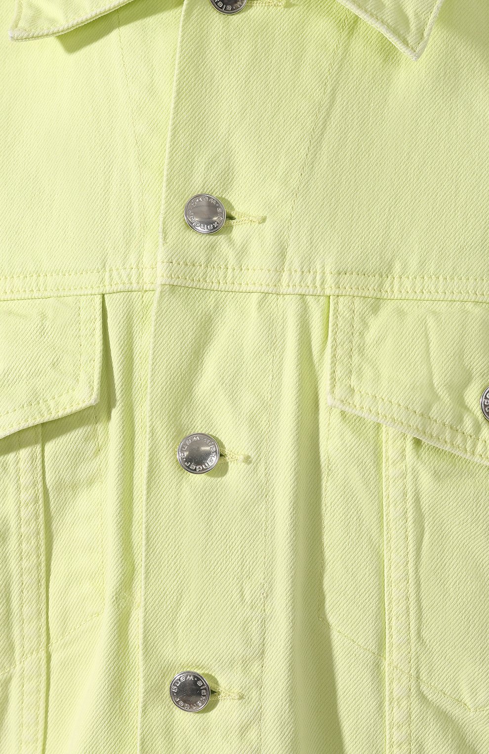 Женская джинсовая куртка DENIM X ALEXANDER WANG желтого цвета, арт. 4DC2192530 | Фото 5 (Кросс-КТ: Куртка, Деним; Рукава от горловины: Длинные; Рукава: Длинные; Материал внешний: Хлопок, Деним; Длина (верхняя одежда): Короткие; Статус проверки: Проверена категория)