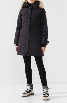 Женская парка lorette CANADA GOOSE синего цвета по цене 99500 руб., арт. 2090L | Фото 2 Женская парка lorette CANADA GOOSE синего цвета, арт. 2090L | Фото 2