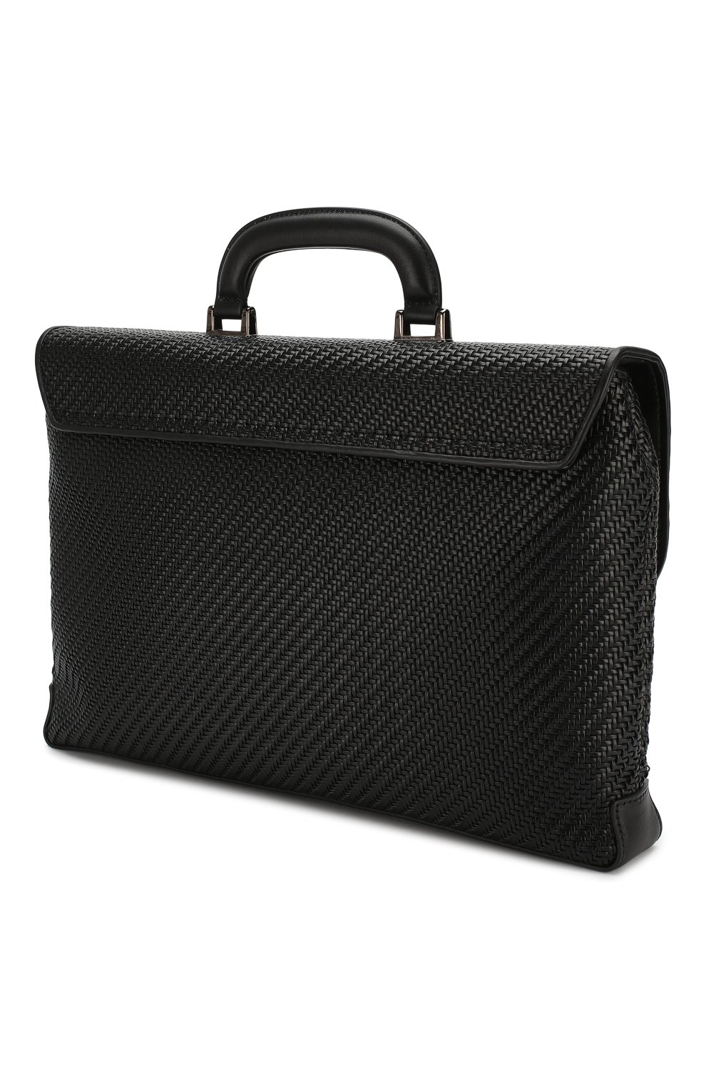 Мужской кожаный портфель ERMENEGILDO ZEGNA черного цвета по цене 193500 руб., арт. C1384P-LHPTA | Фото 3 Мужской кожаный портфель ERMENEGILDO ZEGNA черного цвета, арт. C1384P-LHPTA | Фото 3