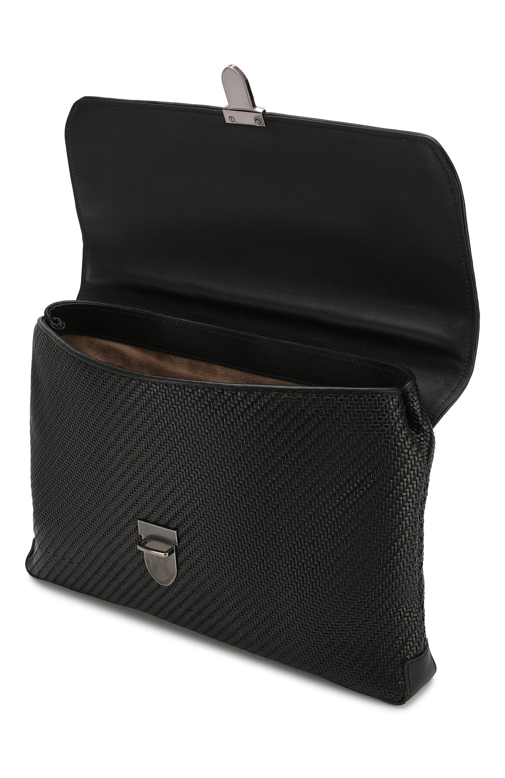 Мужской кожаный портфель ERMENEGILDO ZEGNA черного цвета по цене 193500 руб., арт. C1384P-LHPTA | Фото 4 Мужской кожаный портфель ERMENEGILDO ZEGNA черного цвета, арт. C1384P-LHPTA | Фото 4