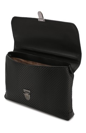 Мужской кожаный портфель ERMENEGILDO ZEGNA черного цвета по цене 193500 руб., арт. C1384P-LHPTA | Фото 4 Мужской кожаный портфель ERMENEGILDO ZEGNA черного цвета, арт. C1384P-LHPTA | Фото 4