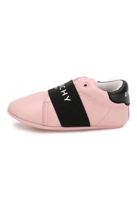 Детского кожаные пинетки GIVENCHY розового цвета по цене 19200 руб., арт. H99016 | Фото 2 Детского кожаные пинетки GIVENCHY розового цвета, арт. H99016 | Фото 2 (Кросс-КТ НВ: Пинетки-аксессуары; Материал внутренний: Натуральная кожа; Статус проверки: Проверено, Проверена категория; Материал внешний: Кожа)