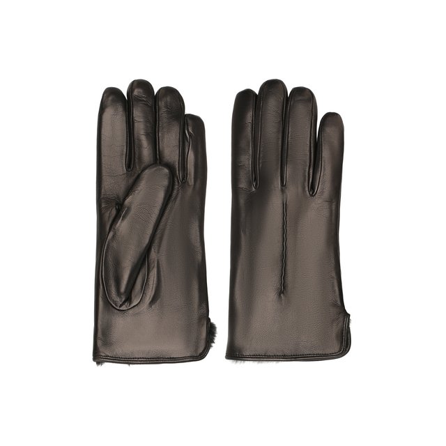 фото Кожаные перчатки с меховой подкладкой sermoneta gloves