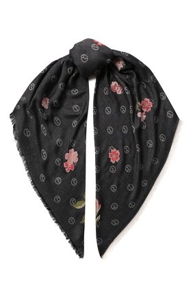 Женский платок из смеси вискозы и шерсти GIORGIO ARMANI синего цвета по цене 59000 руб., арт. 795313/9A120 | Фото 1 Женский платок из смеси вискозы и шерсти GIORGIO ARMANI синего цвета, арт. 795313/9A120 | Фото 1