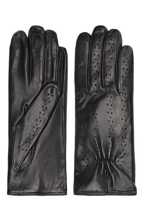 Женские кожаные перчатки SERMONETA GLOVES темно-синего цвета по цене 9545 руб., арт. SG12/5731 | Фото 2 Женские кожаные перчатки SERMONETA GLOVES темно-синего цвета, арт. SG12/5731 | Фото 2