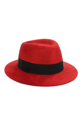 Женская фетровая шляпа SAINT LAURENT красного цвета по цене 65800 руб., арт. 580332/4YA58 | Фото 1 Женская фетровая шляпа SAINT LAURENT красного цвета, арт. 580332/4YA58 | Фото 1