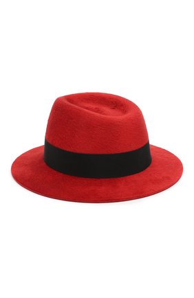 Женская фетровая шляпа SAINT LAURENT красного цвета по цене 65800 руб., арт. 580332/4YA58 | Фото 2 Женская фетровая шляпа SAINT LAURENT красного цвета, арт. 580332/4YA58 | Фото 2