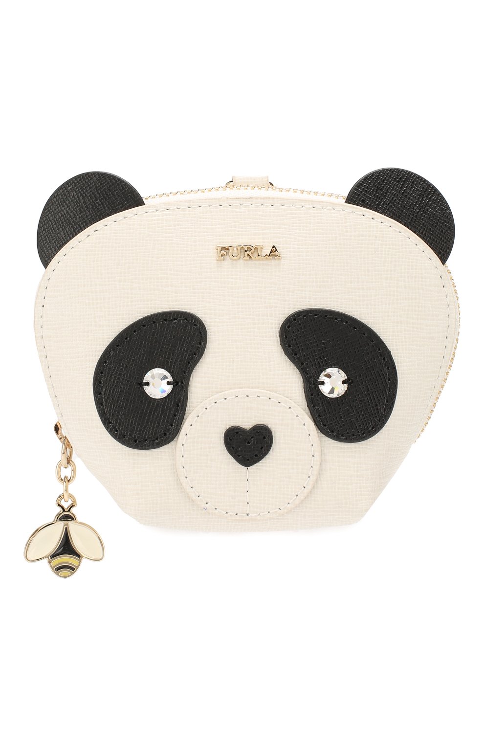 Женский кошелек для монет allegra FURLA черно-белого цвета, арт. PCF2/SFB | Фото 1