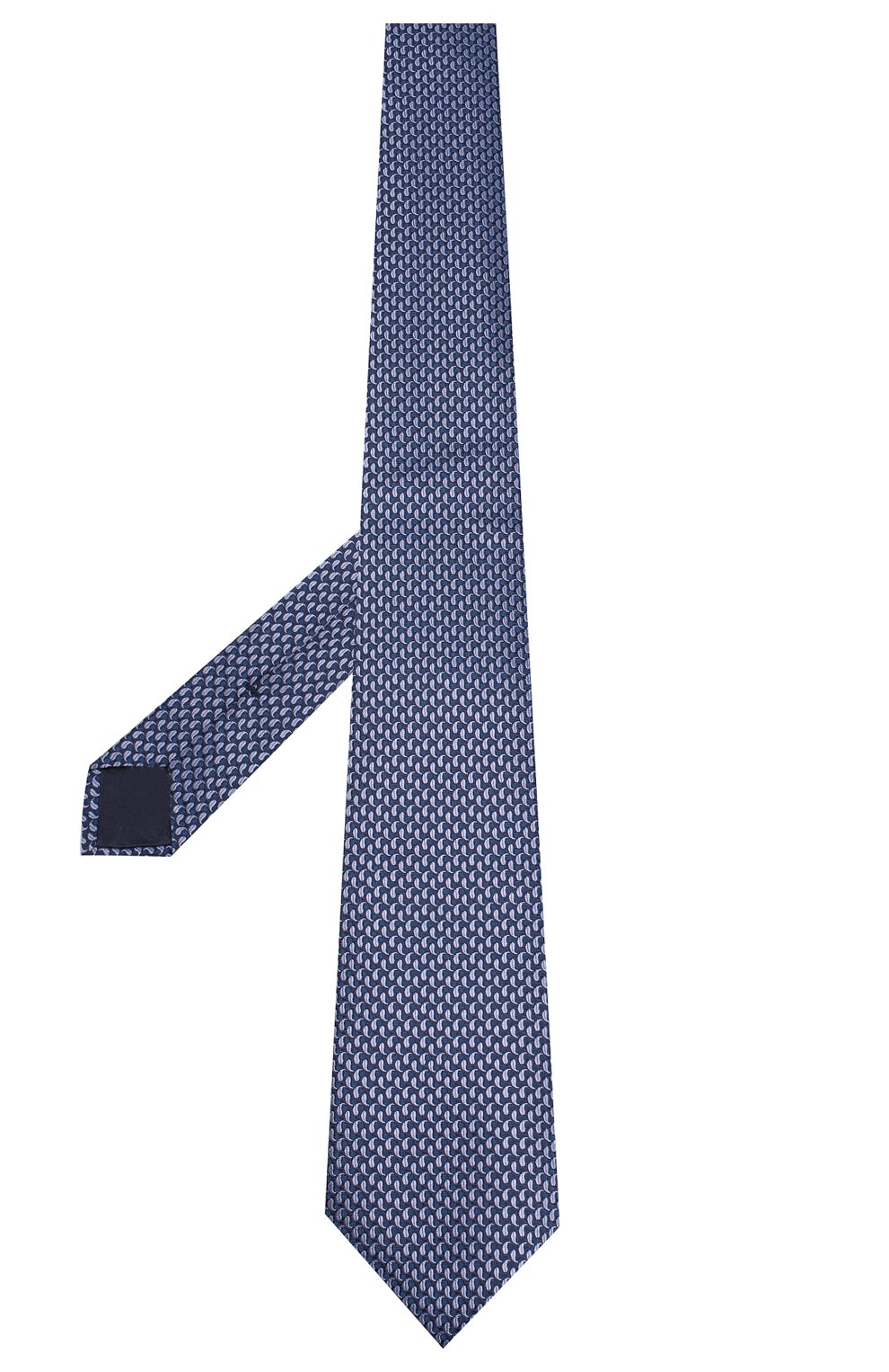 Мужской шелковый галстук BRIONI голубого цвета, арт. 062H00/08452 | Фото 2 (Принт: С принтом; Материал: Текстиль, Шелк; Статус проверки: Проверена категория)