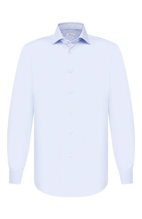 Мужская хлопковая сорочка KITON светло-голубого цвета по цене 74250 руб., арт. UCIH0660203 | Фото 1 Мужская хлопковая сорочка KITON светло-голубого цвета, арт. UCIH0660203 | Фото 1 (Длина (для топов): Стандартные; Статус проверки: Проверено, Проверена категория; Рукава: Длинные; Материал внешний: Хлопок; Случай: Формальный; Принт: Однотонные; Мужское Кросс-КТ: Сорочка-одежда; Воротник: Акула; Манжеты: На пуговицах)