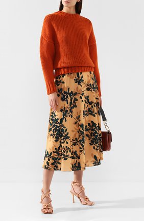Женская шерстяной свитер DRIES VAN NOTEN красного цвета по цене 47300 руб., арт. 192-11255-8719 | Фото 2 Женская шерстяной свитер DRIES VAN NOTEN красного цвета, арт. 192-11255-8719 | Фото 2