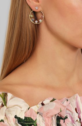 Женские серьги EXCLAIM золотого цвета по цене 8580 руб., арт. 041G2945E | Фото 2 Женские серьги EXCLAIM золотого цвета, арт. 041G2945E | Фото 2