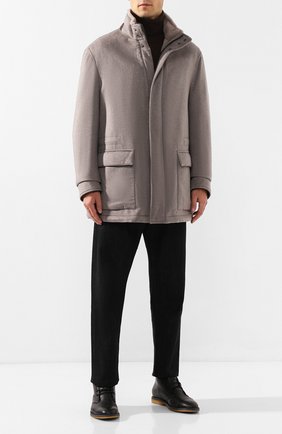 Мужские кожаные ботинки BRIONI черного цвета по цене 64400 руб., арт. QQC20L/P7731 | Фото 2 Мужские кожаные ботинки BRIONI черного цвета, арт. QQC20L/P7731 | Фото 2 (Статус проверки: Проверено, Проверена категория; Мужское Кросс-КТ: Дезерты-обувь, Ботинки-обувь, зимние ботинки; Материал утеплителя: Овчина, Натуральный мех; Подошва: Плоская; Материал внешний: Кожа; Материал внутренний: Натуральная кожа)