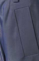 Женские брюки GIORGIO ARMANI синего цвета, арт. 9WHPP099/T0151 | Фото 5 (Материал внешний: Шерсть; Длина (брюки, джинсы): Стандартные; Женское Кросс-КТ: Брюки-одежда; Статус проверки: Проверена категория)