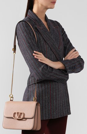 Женская сумка valentino garavani vsling medium VALENTINO бежевого цвета по цене 211500 руб., арт. SW0B0F00/RQR | Фото 5 Женская сумка valentino garavani vsling medium VALENTINO бежевого цвета, арт. SW0B0F00/RQR | Фото 5