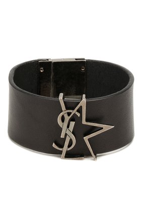 Женский кожаный браслет SAINT LAURENT черного цвета по цене 48150 руб., арт. 586801/0IH0D | Фото 1 Женский кожаный браслет SAINT LAURENT черного цвета, арт. 586801/0IH0D | Фото 1
