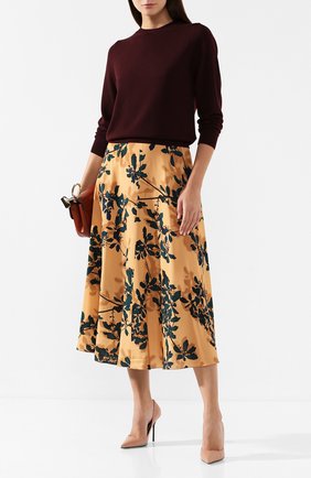 Женская юбка из вискозы DRIES VAN NOTEN оранжевого цвета по цене 46000 руб., арт. 192-10871-8412 | Фото 2 Женская юбка из вискозы DRIES VAN NOTEN оранжевого цвета, арт. 192-10871-8412 | Фото 2