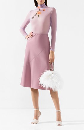 Женская водолазка с принтом DRIES VAN NOTEN фиолетового цвета по цене 34800 руб., арт. 192-11193-8203 | Фото 2 Женская водолазка с принтом DRIES VAN NOTEN фиолетового цвета, арт. 192-11193-8203 | Фото 2