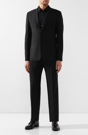 Мужская хлопковая сорочка DOLCE & GABBANA черного цвета по цене 34950 руб., арт. G5EJ1T/FJ5F7 | Фото 2 Мужская хлопковая сорочка DOLCE & GABBANA черного цвета, арт. G5EJ1T/FJ5F7 | Фото 2