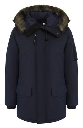 Мужская пуховая парка KENZO темно-синего цвета по цене 59950 руб., арт. F9650U2611NK | Фото 1 Мужская пуховая парка KENZO темно-синего цвета, арт. F9650U2611NK | Фото 1