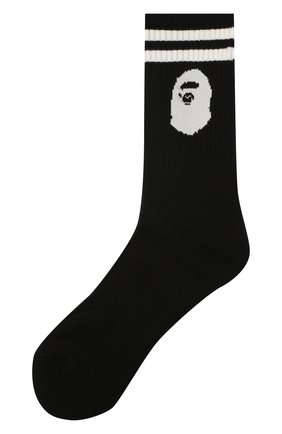 Мужские хлопковые носки BAPE черного цвета по цене 2070 руб., арт. 1F20183006 | Фото 1 Мужские хлопковые носки BAPE черного цвета, арт. 1F20183006 | Фото 1